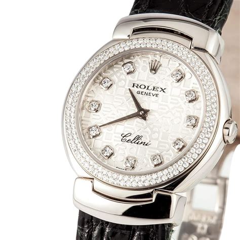 rolex cellini classic white womens|rolex cellini diamond bezel.